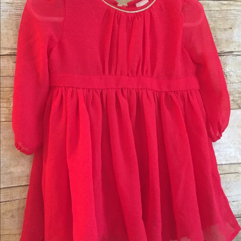 Osh Kosh B’gosh Red Formal Baby Dress 9-12 M